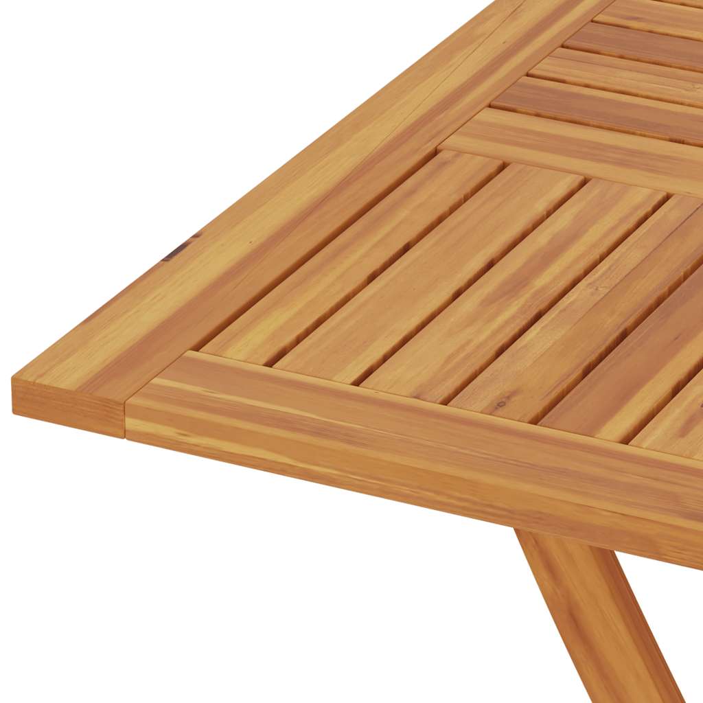 Tavolo da Giardino Pieghevole 85x85x76cm Legno Massello di Teak - homemem39