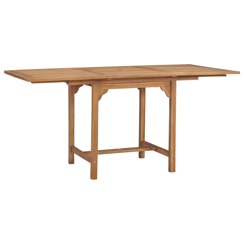 Tavolo da Giardino Estensibile (110-160)x80x75 cm Massello Teak | homemem39