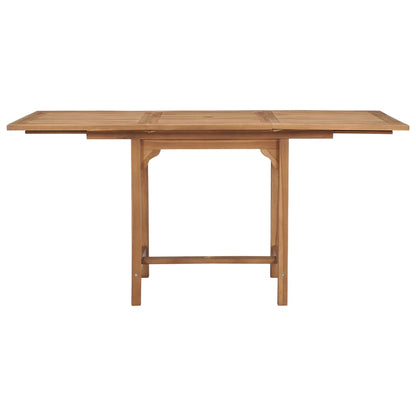 Tavolo da Giardino Estensibile (110-160)x80x75 cm Massello Teak - homemem39