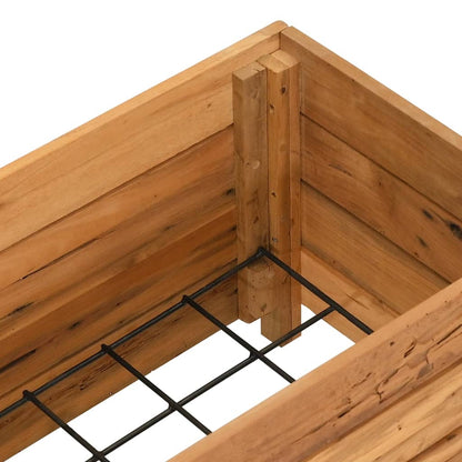 Letto Rialzato 100x40x38 cm Legno di Teak di Recupero e Acciaio - homemem39