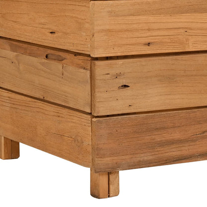 Letto Rialzato 50x40x55 cm Legno di Teak di Recupero e Acciaio - homemem39