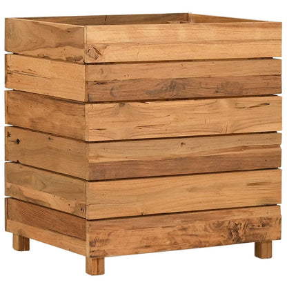 Letto Rialzato 50x40x55 cm Legno di Teak di Recupero e Acciaio - homemem39