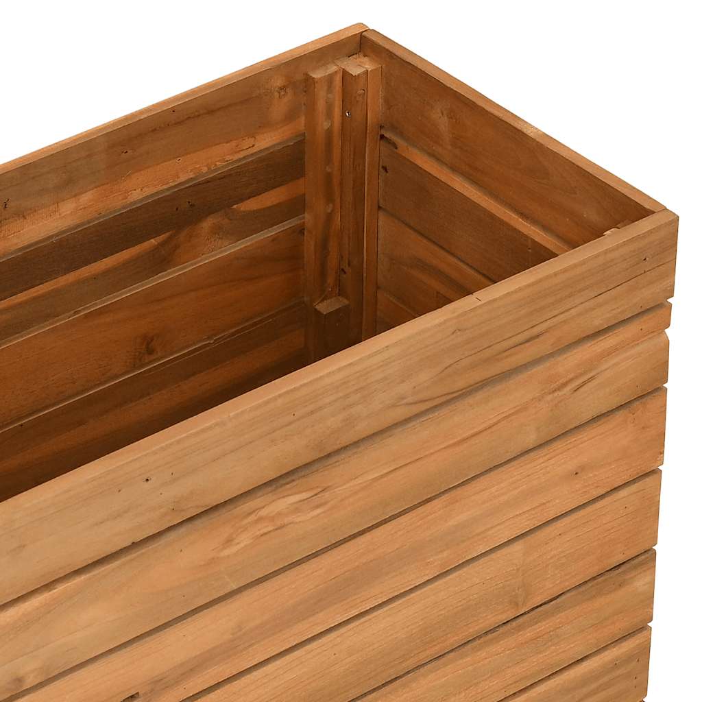 Letto Rialzato 100x40x72 cm Legno di Teak di Recupero e Acciaio - homemem39