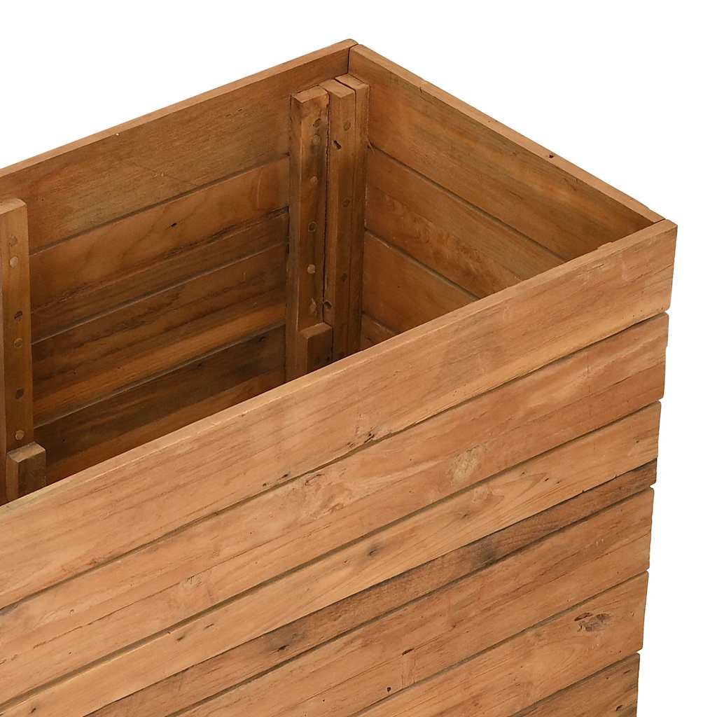 Letto Rialzato 150x40x72 cm Legno di Teak di Recupero e Acciaio - homemem39