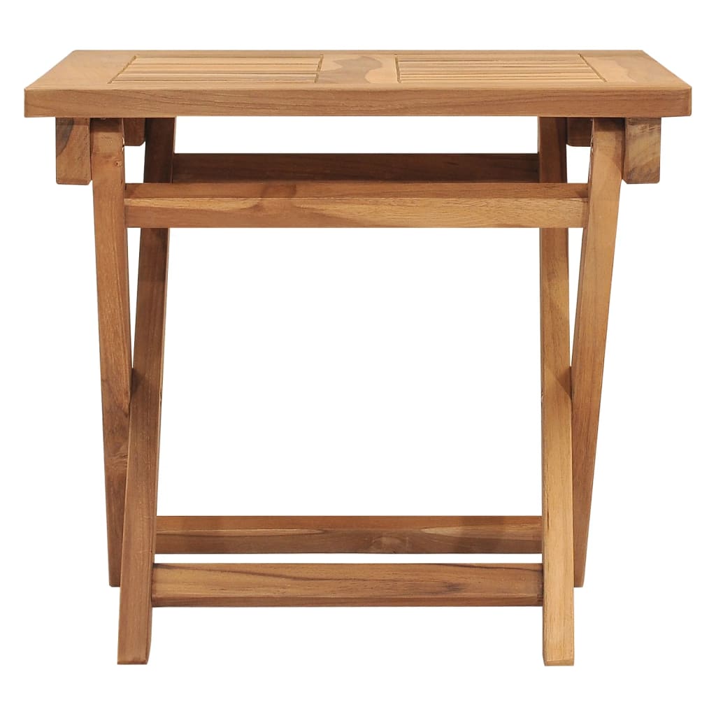 Lettino Prendisole con Tavolo in Legno Massello di Teak - homemem39
