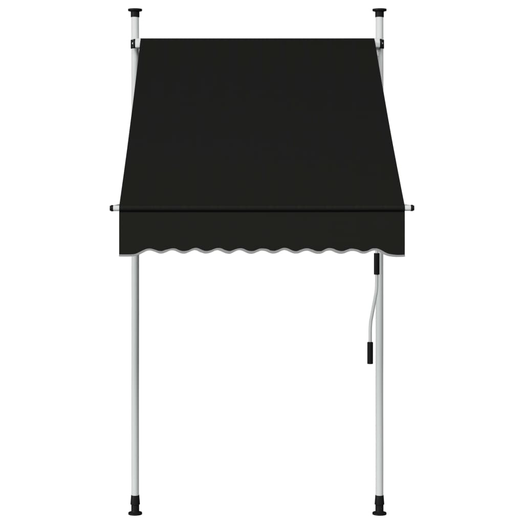 Tenda da Sole Retrattile Manuale 100 cm Antracite - homemem39