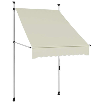 Tenda da Sole Retrattile Manuale 100 cm Crema | homemem39