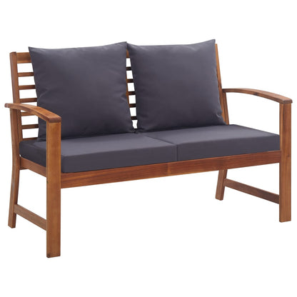 Set Divani da Giardino 4 pz con Cuscini in Massello di Acacia | homemem39
