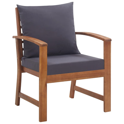 Set Divani da Giardino 4 pz con Cuscini in Massello di Acacia | homemem39