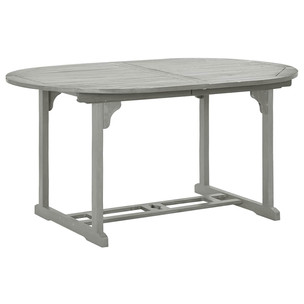 Tavolo da Giardino Grigio 200x100x75 cm in Legno di Acacia | homemem39