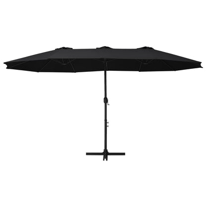 Ombrellone da Esterni Palo in Alluminio 460x270cm Nero | homemem39