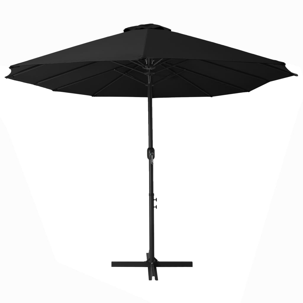 Ombrellone da Esterni Palo in Alluminio 460x270cm Nero | homemem39