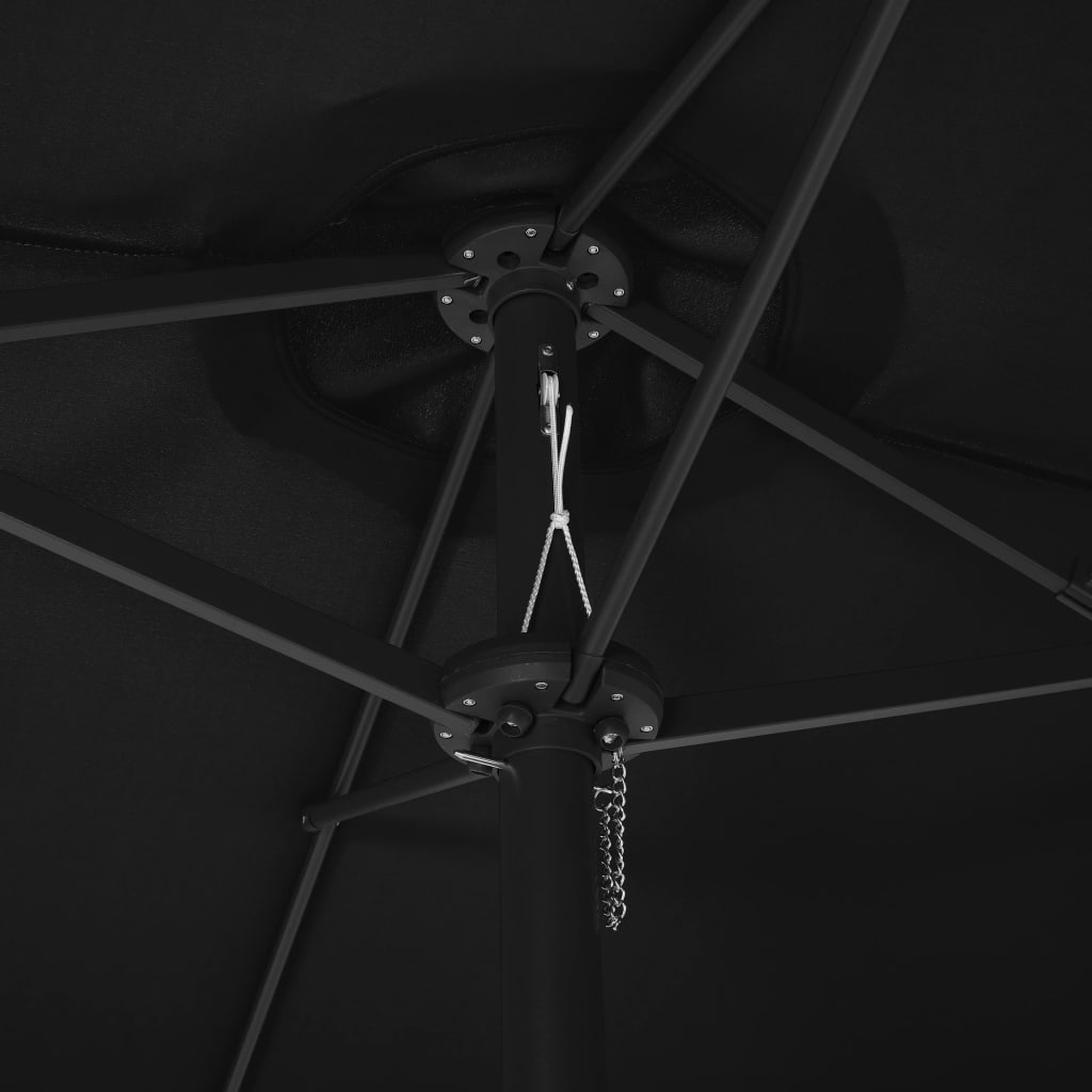 Ombrellone da Esterni Palo in Alluminio 460x270cm Nero | homemem39
