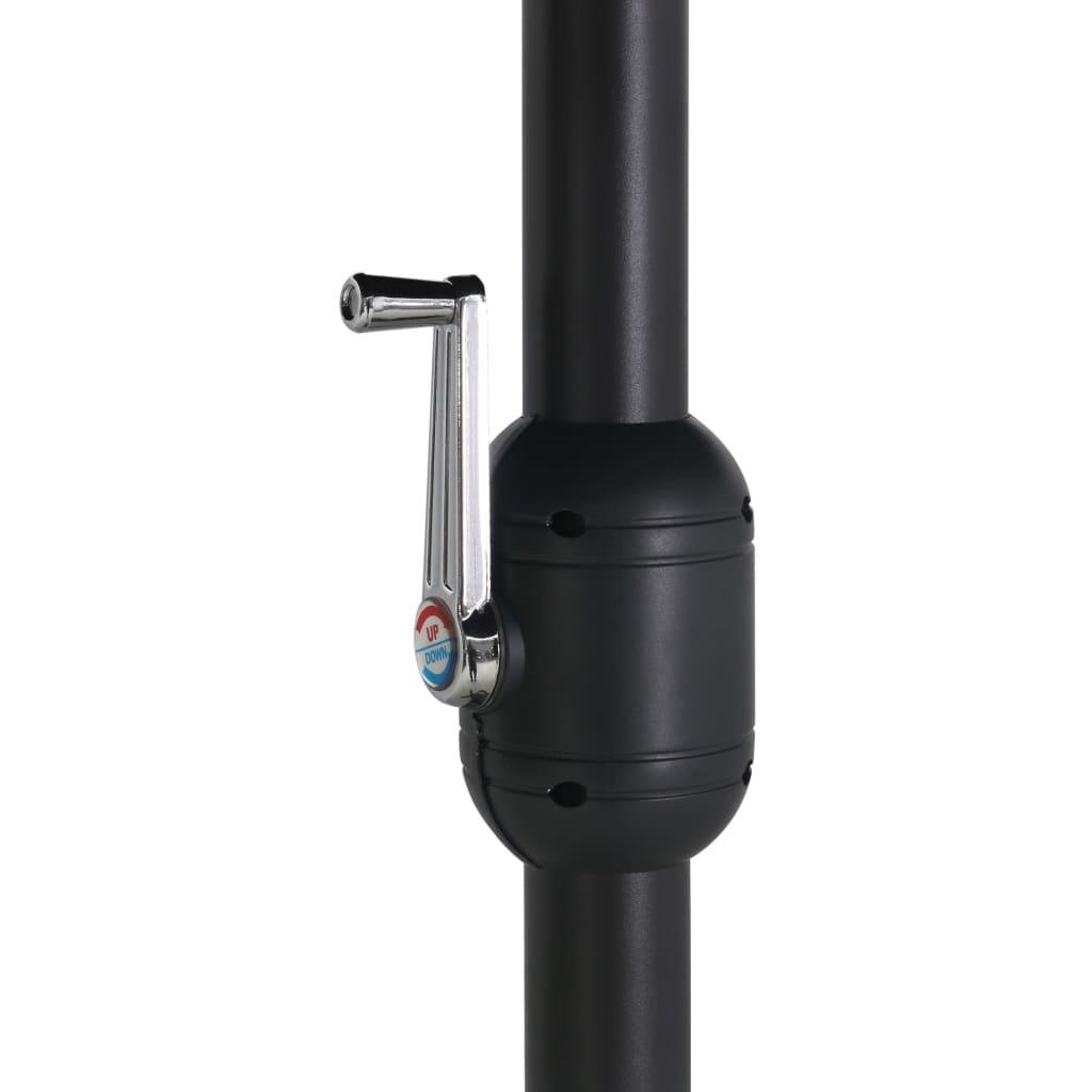 Ombrellone da Esterni Palo in Alluminio 460x270cm Nero | homemem39