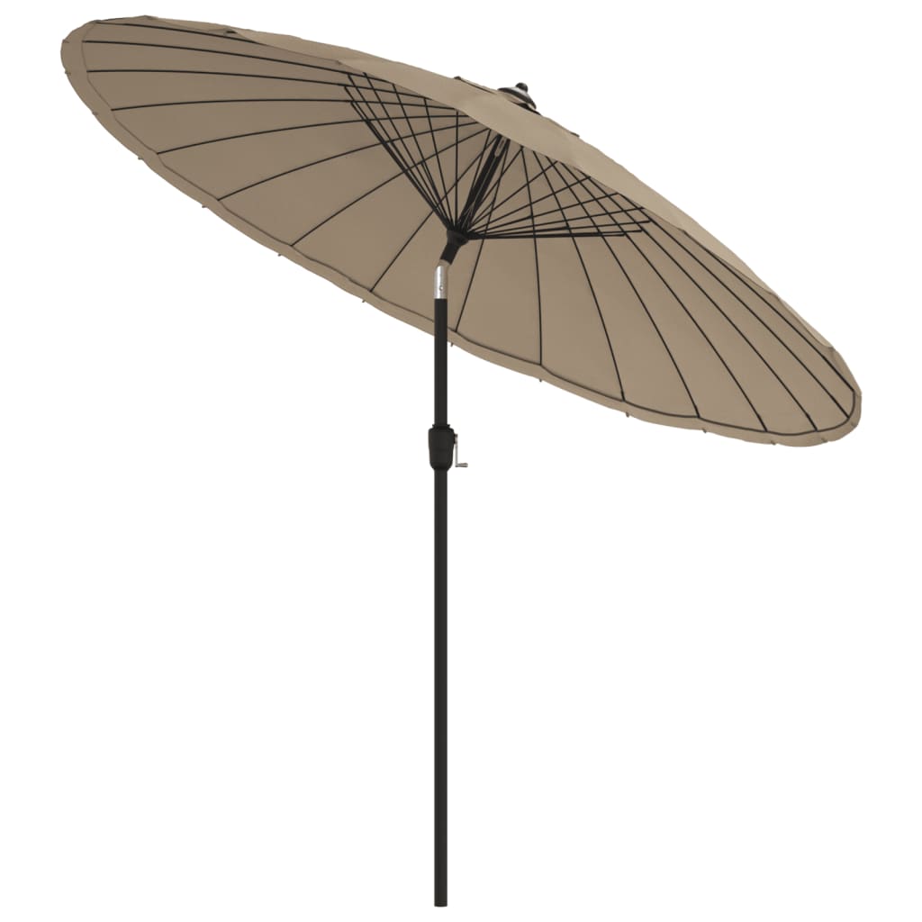 Ombrellone da Esterni con Palo in Alluminio 270 cm Grigio Talpa | homemem39