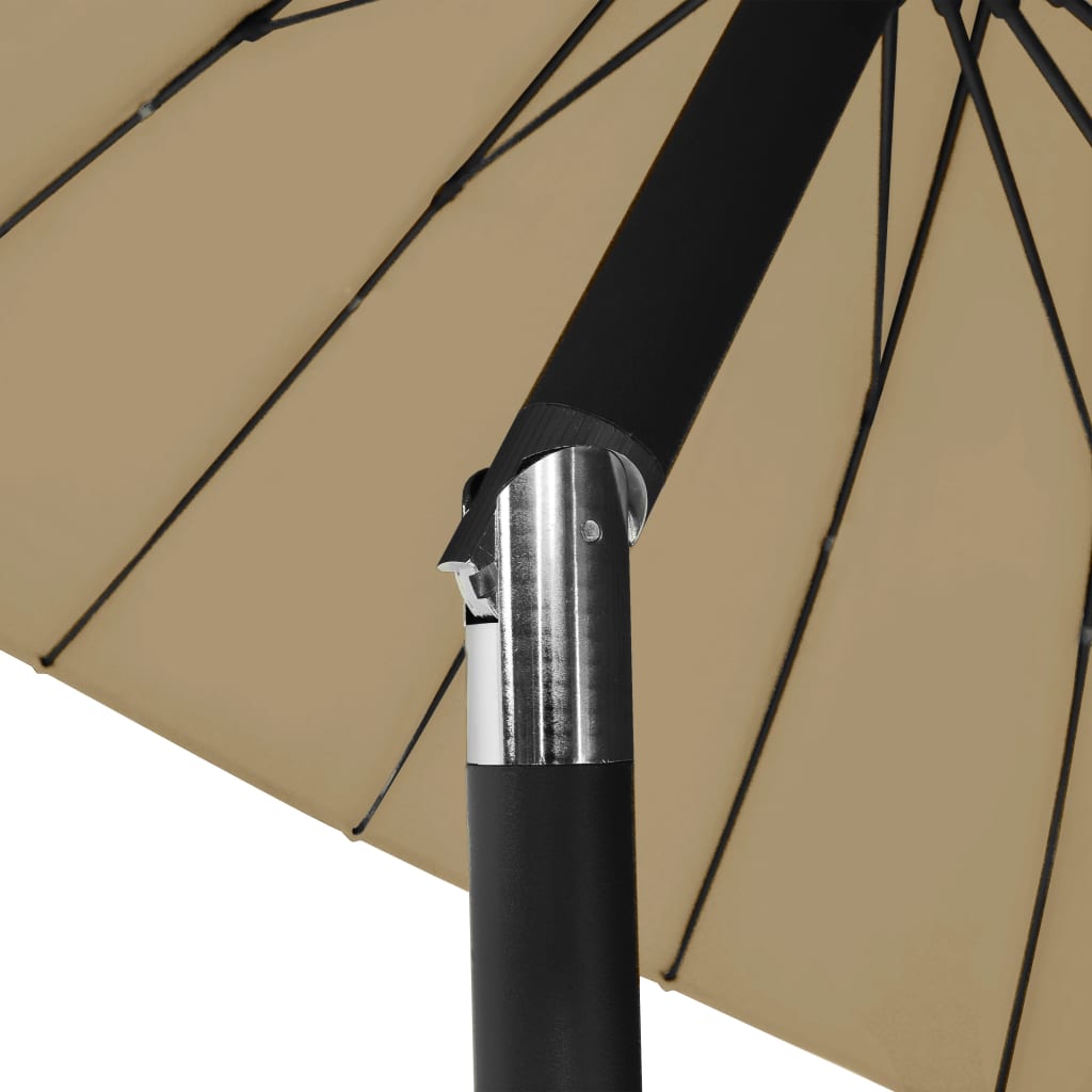 Ombrellone da Esterni con Palo in Alluminio 270 cm Grigio Talpa | homemem39