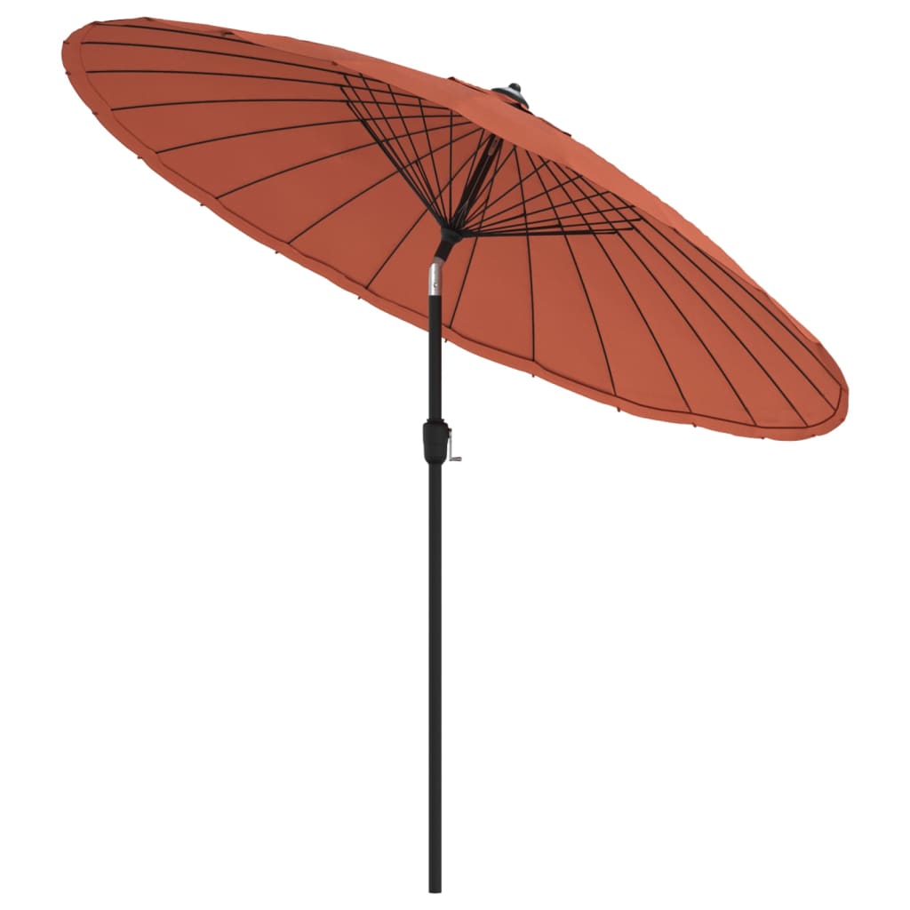 Ombrellone da Esterni Palo in Alluminio 270 cm Terracotta | homemem39