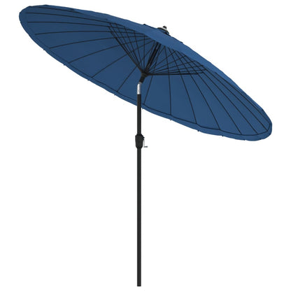 Ombrellone da Giardino con Palo in Alluminio 270 cm Azzurro | homemem39