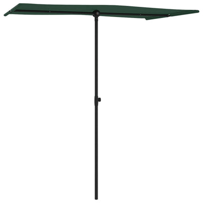 Ombrellone da Esterni con Palo in Alluminio 180x110cm Verde | homemem39
