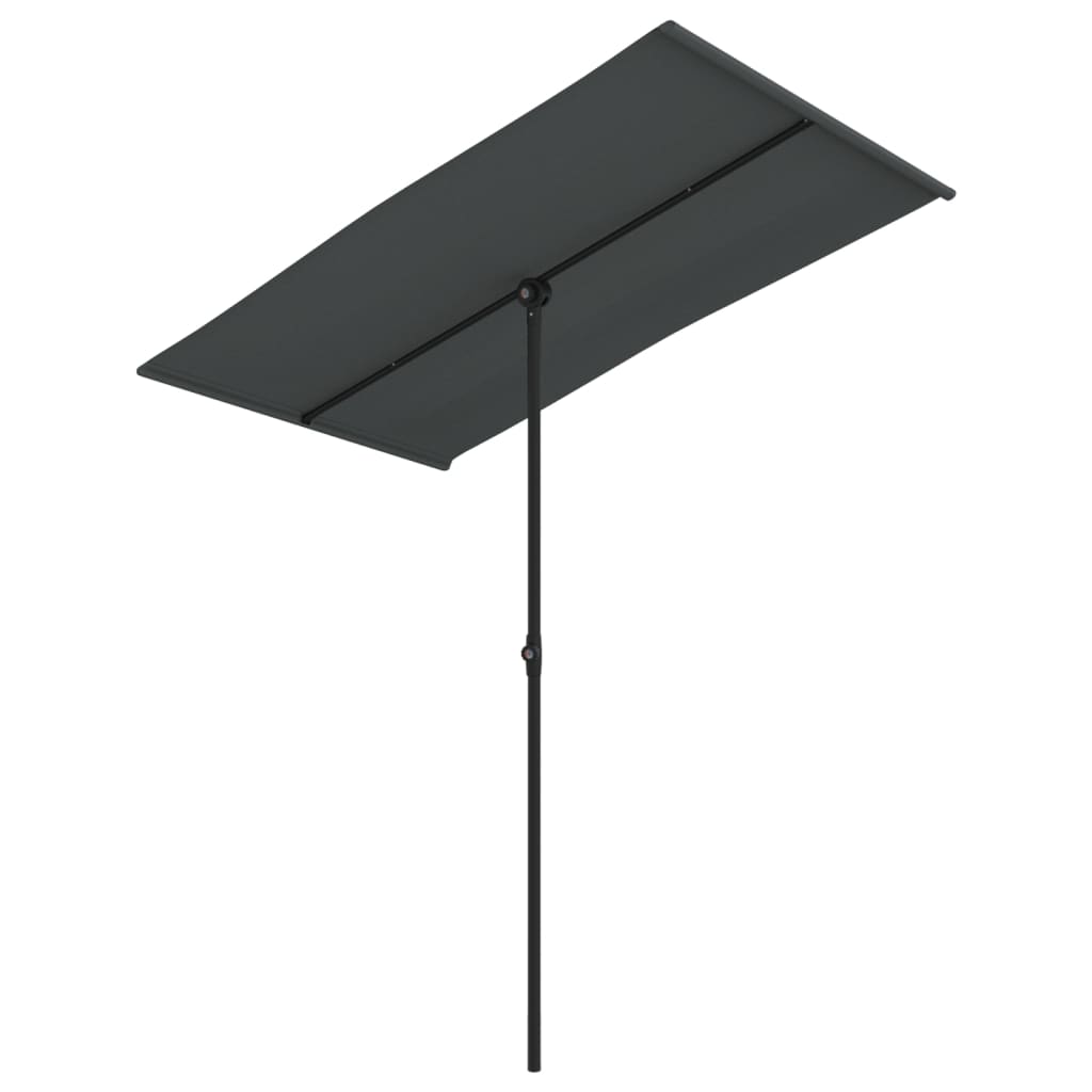 Ombrellone da Giardino Palo in Alluminio 180x110cm Antracite | homemem39