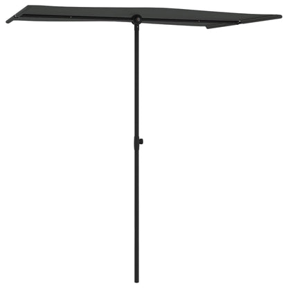 Ombrellone da Giardino Palo in Alluminio 180x110cm Antracite | homemem39