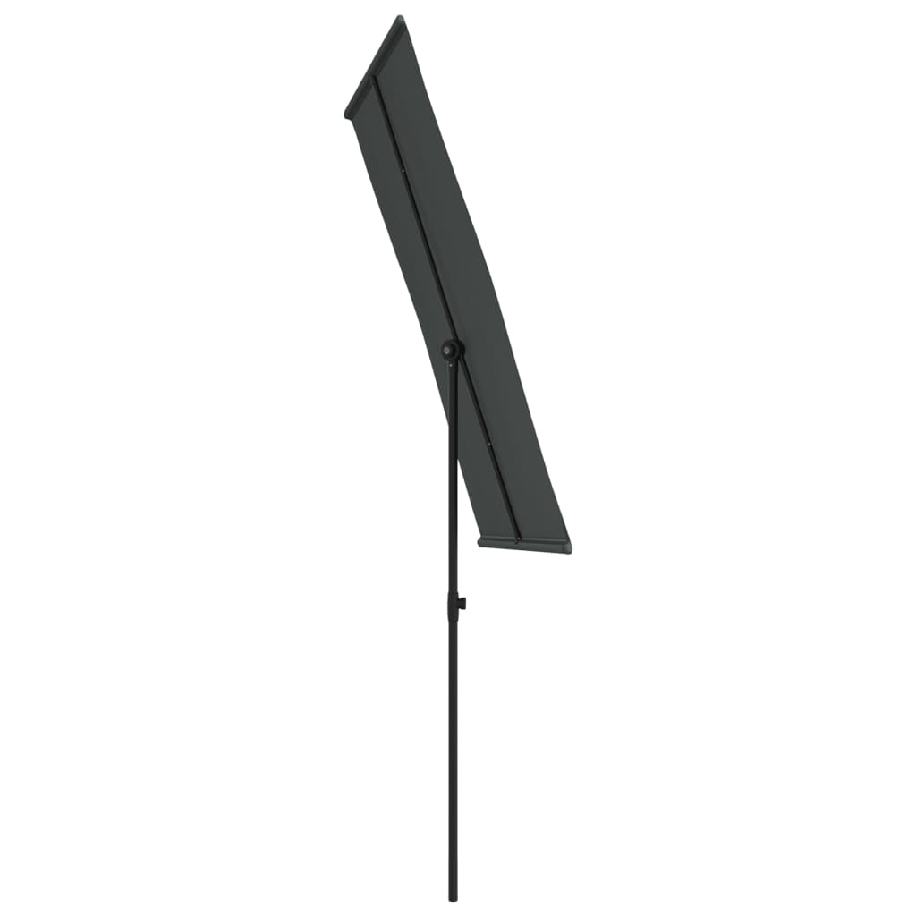 Ombrellone da Giardino Palo in Alluminio 180x110cm Antracite | homemem39