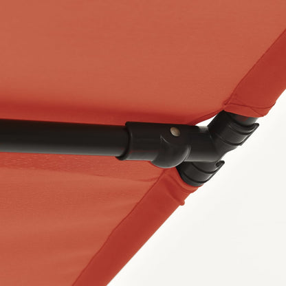 Ombrellone da Giardino Palo in Alluminio 180x110cm Terracotta | homemem39