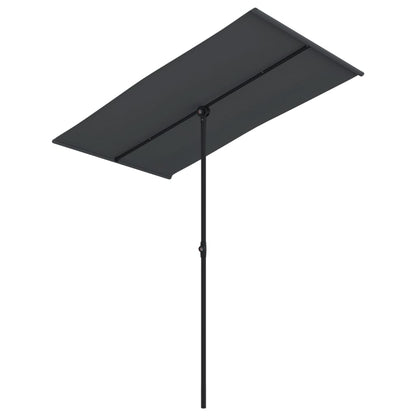 Ombrellone da Giardino con Palo in Alluminio 180x110cm Nero | homemem39