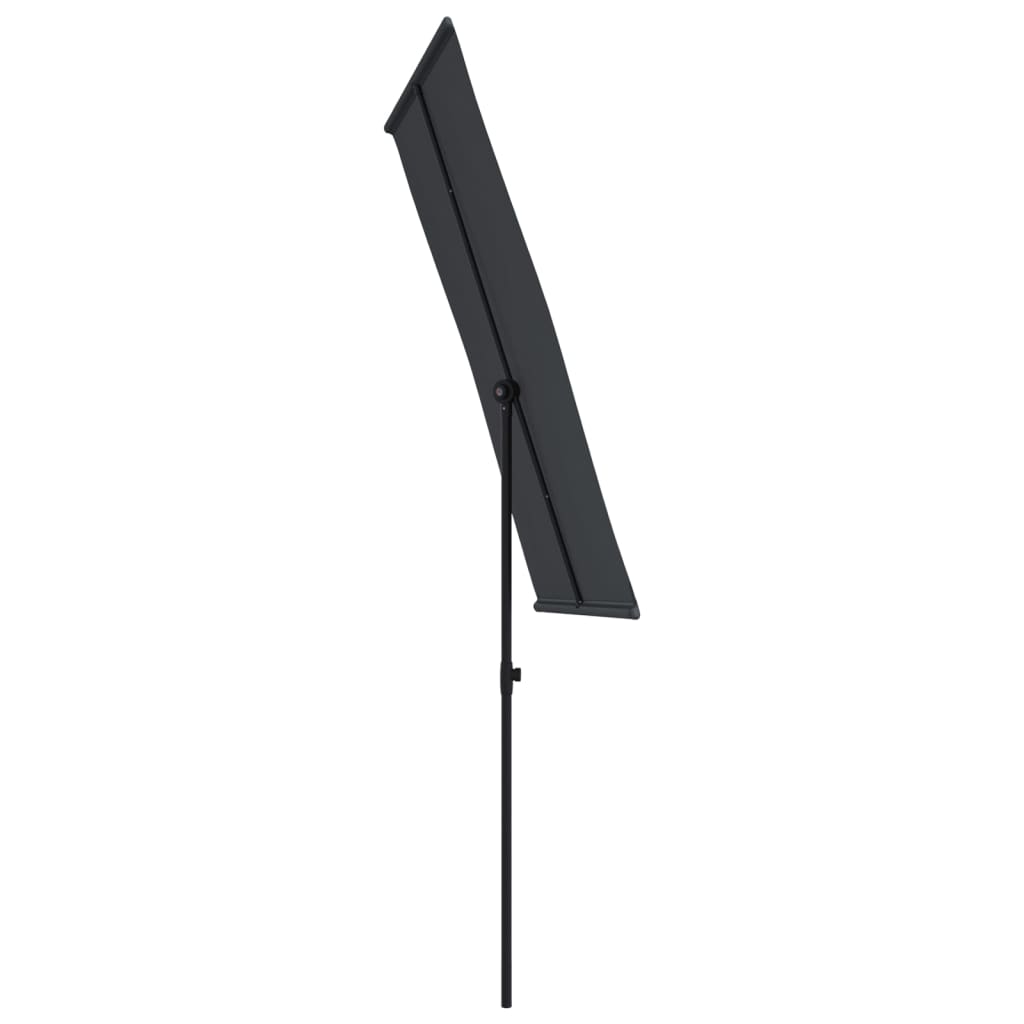 Ombrellone da Giardino con Palo in Alluminio 180x110cm Nero | homemem39