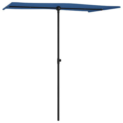 Ombrellone da Giardino con Palo in Alluminio 180x110 cm Azzurro | homemem39