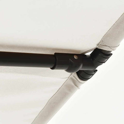 Ombrellone da Giardino Palo in Alluminio 2x1,5 m Bianco Sabbia | homemem39