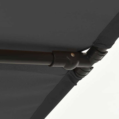 Ombrellone da Giardino con Palo in Alluminio 2x1,5 m Antracite | homemem39