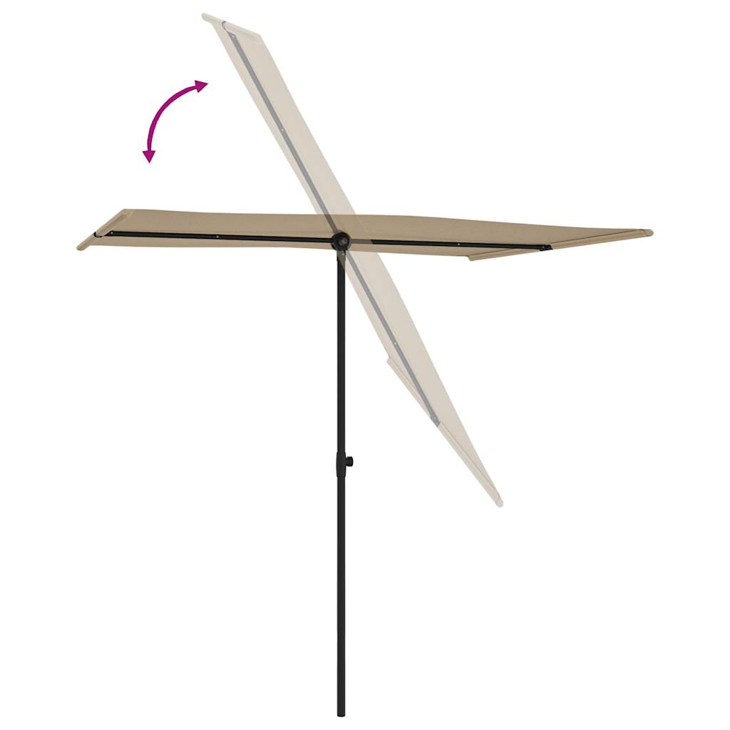 Ombrellone da Giardino con Palo in Alluminio 2x1,5 m Talpa | homemem39