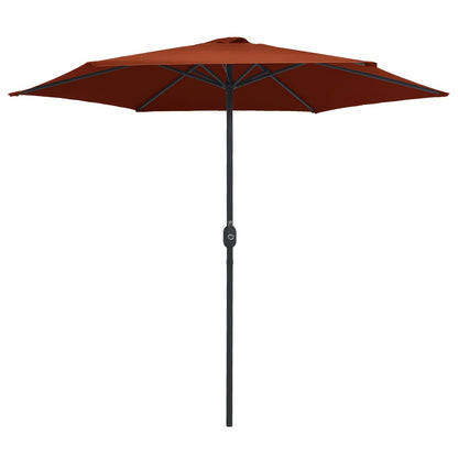 Ombrellone da Giardino Palo in Alluminio 270x246 cm Terracotta | homemem39