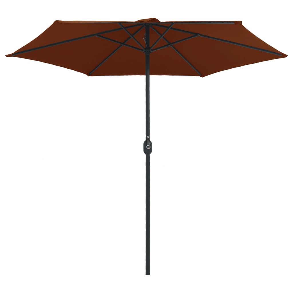 Ombrellone da Giardino Palo in Alluminio 270x246 cm Terracotta | homemem39