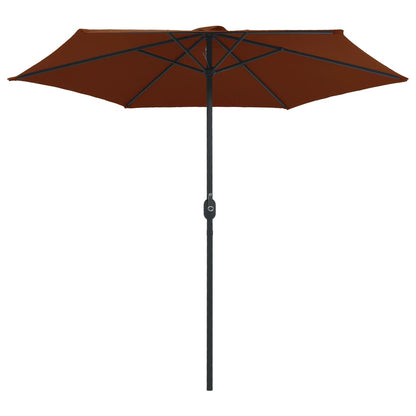 Ombrellone da Giardino Palo in Alluminio 270x246 cm Terracotta | homemem39