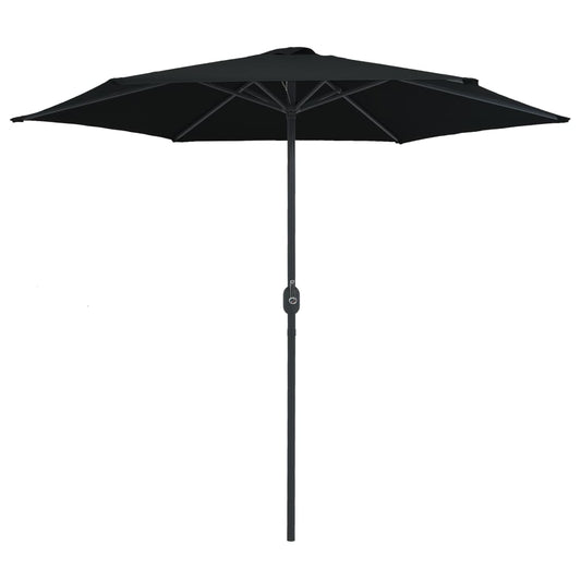 Ombrellone da Giardino con Palo in Alluminio 270x246 cm Nero | homemem39