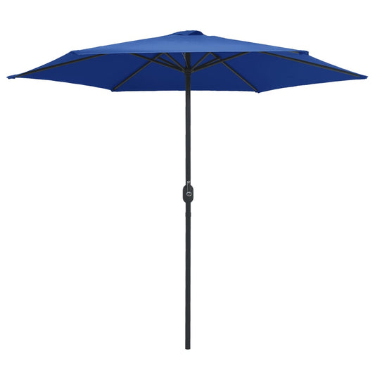 Ombrellone da Giardino con Palo in Alluminio 270x246 cm Azzurro | homemem39