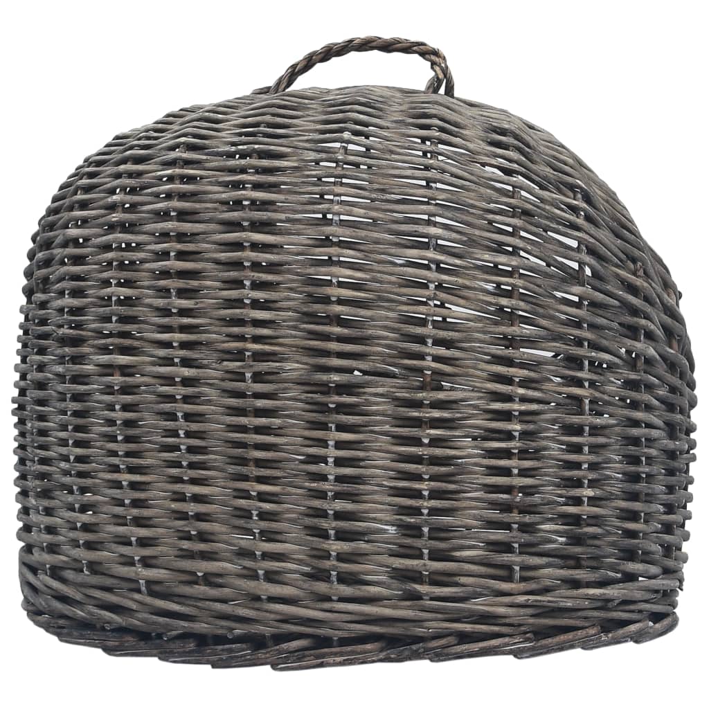 Trasportino per Gatti Grigio 45x35x35 cm in Salice Naturale | homemem39