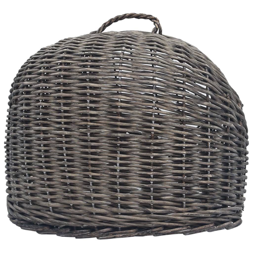 Trasportino per Gatti Grigio 60x45x45 cm in Salice Naturale | homemem39