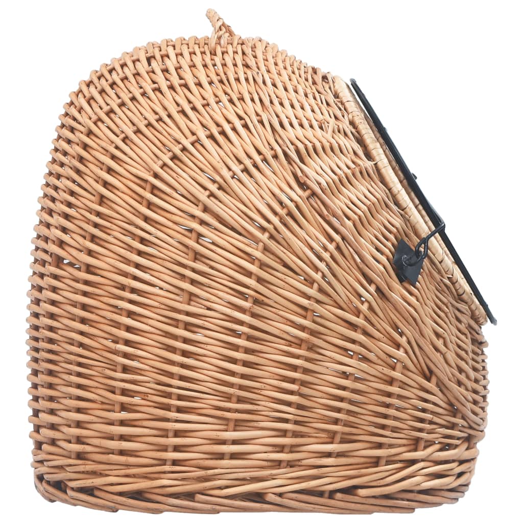 Trasportino per Gatti 60x45x45 cm in Salice Naturale | homemem39