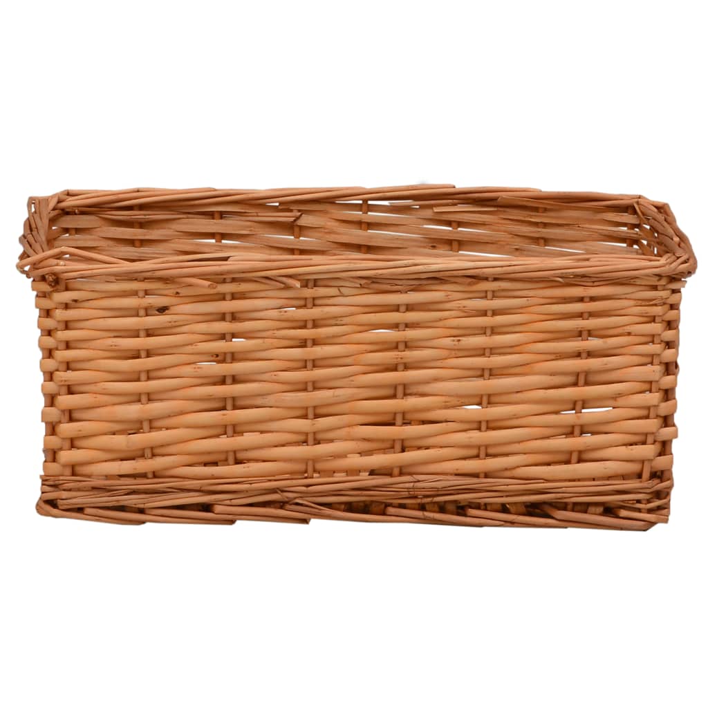 Set Cestini Impilabili 4 pz Marroni in Salice - homemem39
