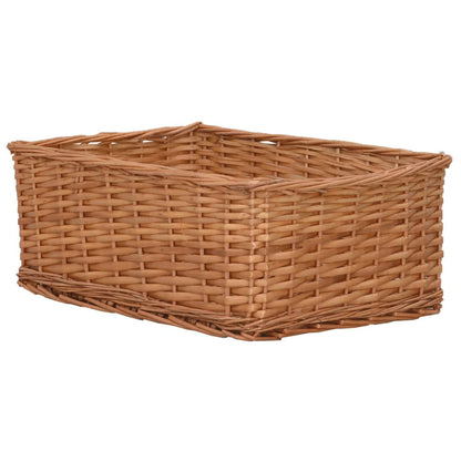 Set Cestini Impilabili 4 pz Marroni in Salice - homemem39