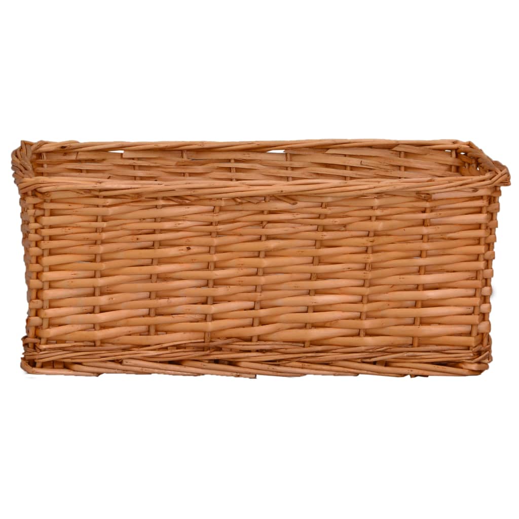 Set Cestini Impilabili 4 pz Marroni in Salice - homemem39