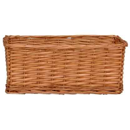 Set Cestini Impilabili 4 pz Marroni in Salice - homemem39