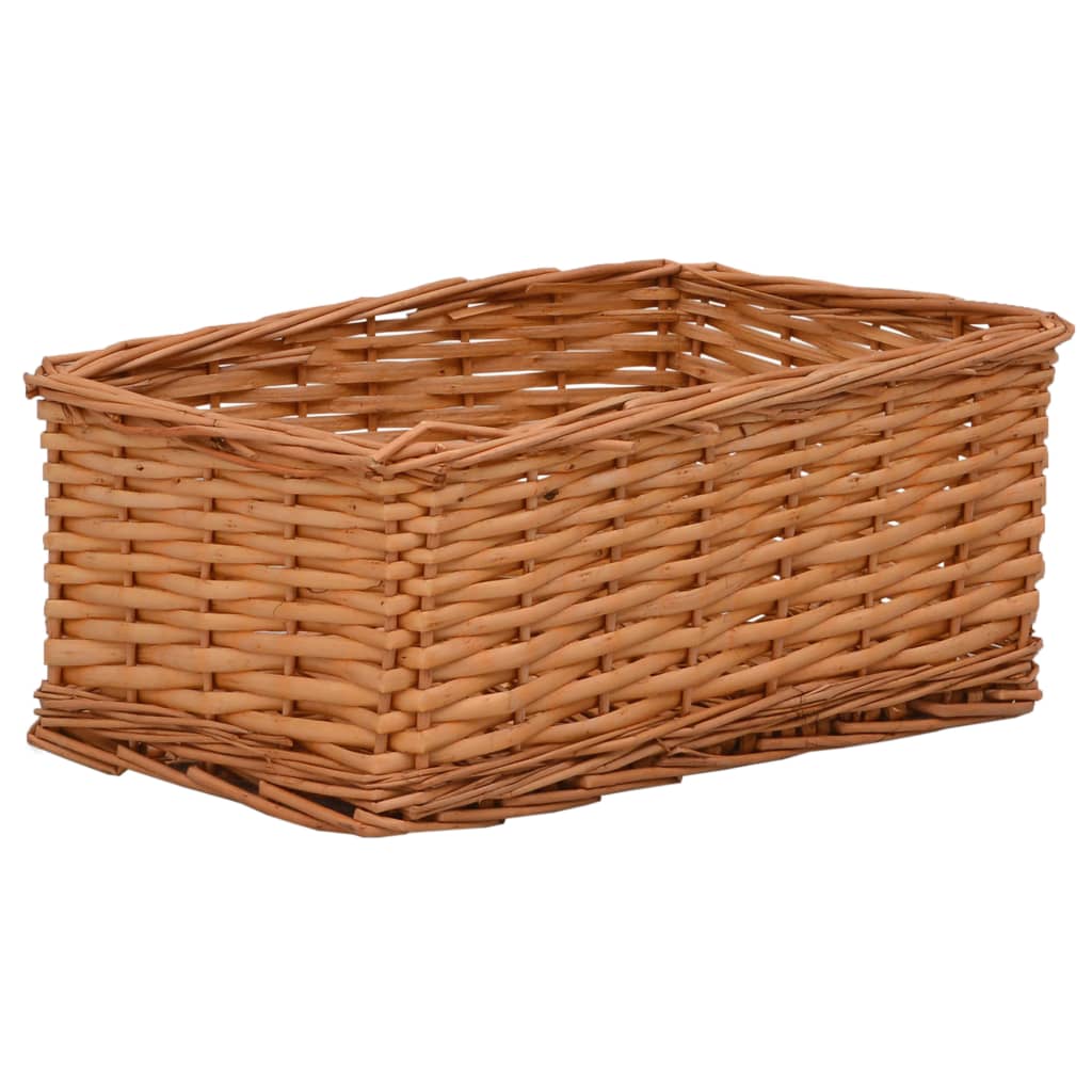Set Cestini Impilabili 4 pz Marroni in Salice - homemem39
