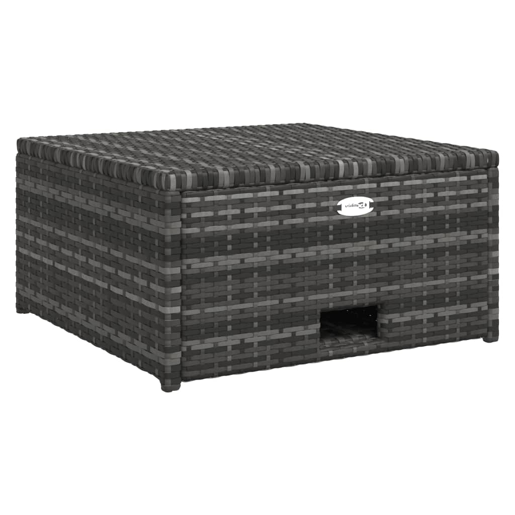 Set Divani da Giardino 4 pz con Cuscini in Polyrattan Grigio - homemem39