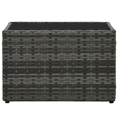 Set Divani da Giardino 5 pz con Cuscini in Polyrattan Grigio | homemem39