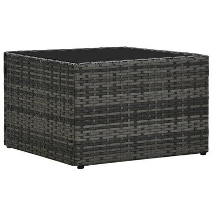 Set Divani da Giardino 5 pz con Cuscini in Polyrattan Grigio | homemem39