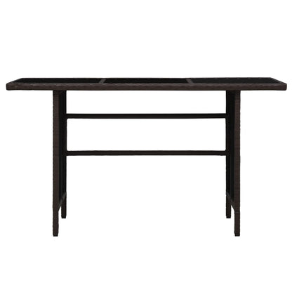 Set Divani da Giardino 3 pz con Cuscini in Polyrattan Marrone | homemem39